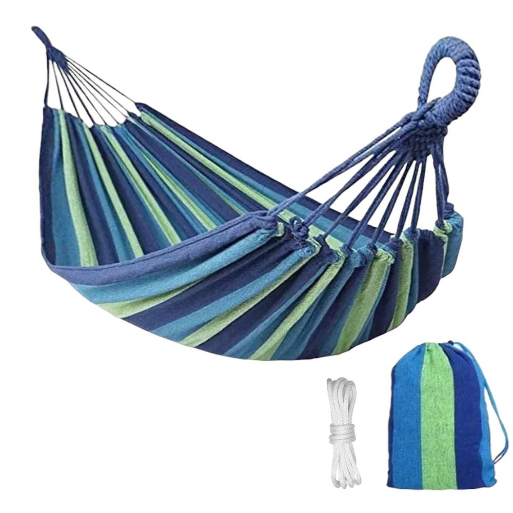 Hamaca Colgante Camping 75x195 cm – Descansa donde quieras, porque te lo mereces