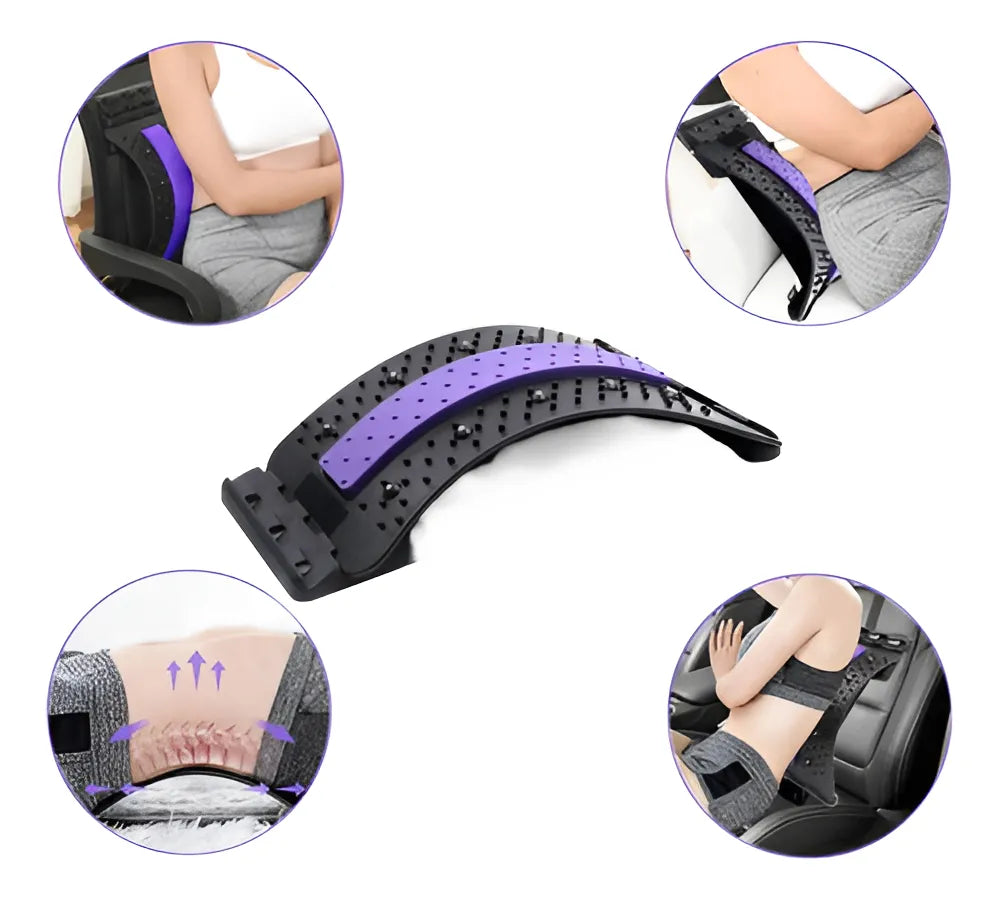 Masajeador Estirador Lumbar Ajustable – Tu espalda también merece un respiro