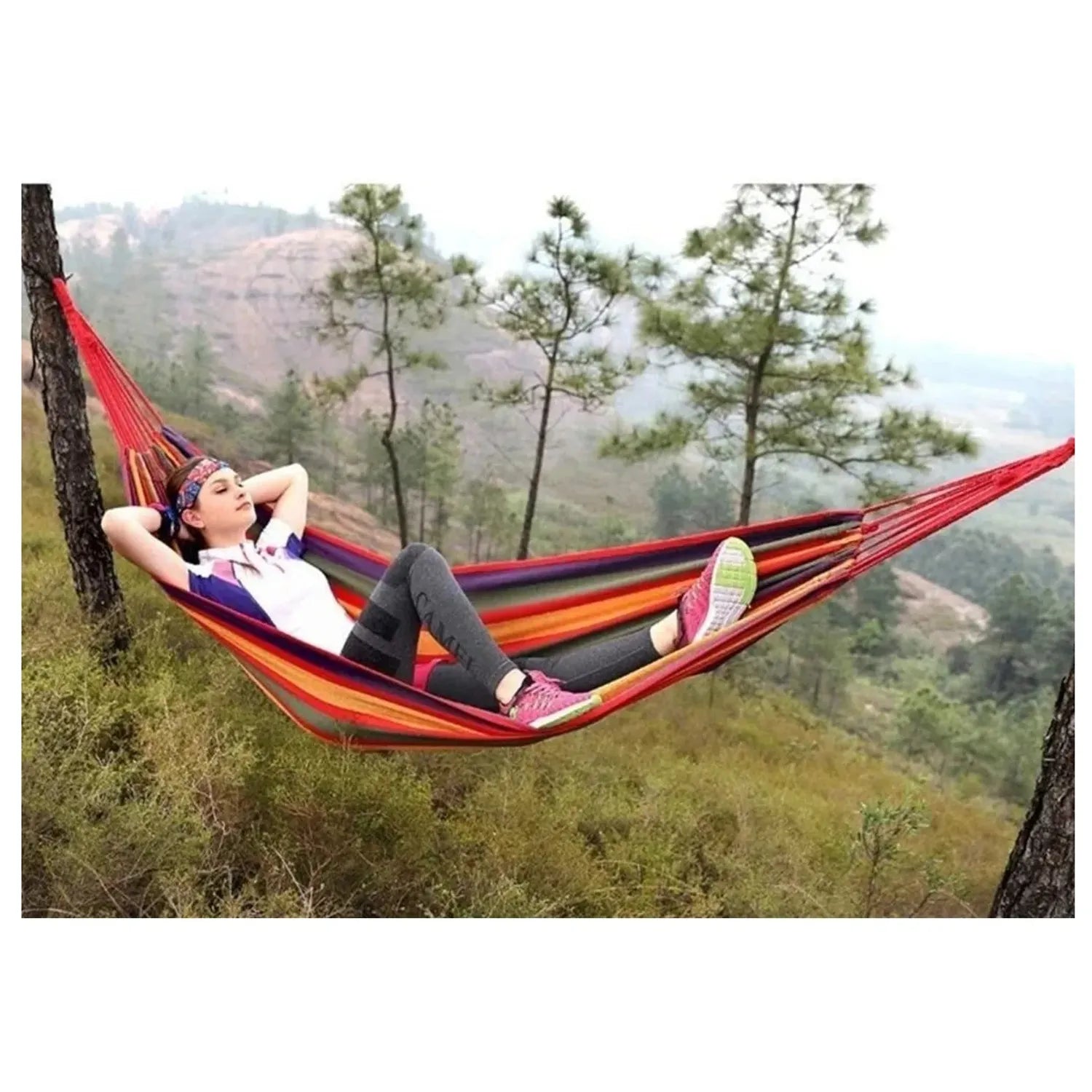 Hamaca Colgante Camping 75x195 cm – Descansa donde quieras, porque te lo mereces